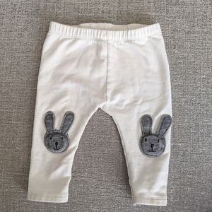 Zara bunny patch leggings